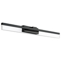 Eglo One Light Led Bath / Vanity Light W/ Matte Black Finish And Satin Acry 204053A